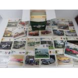 A boxed set of Classic Cars Collectors Club information cards comprising various manufacturers,