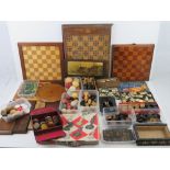 A large quantity of assorted 19th century and later gaming items including;