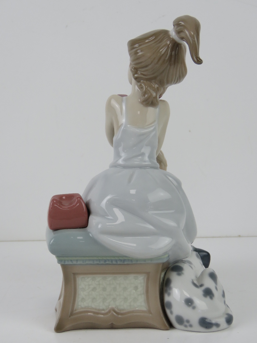 Lladro figurine 5466 'Chit Chat' a girl on the phone with Dalmatian dog at feet, with box, 20. - Image 5 of 6