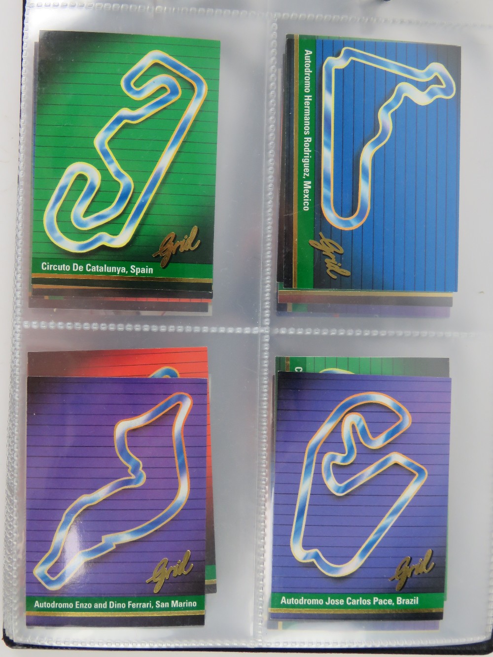 A large quantity of formula one grid motor cards mainly 1990s, a large quantity within album. - Bild 4 aus 5