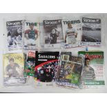 A large quantity of assorted Rugby programmes, many signed, inc Saracens, Tigers, Wasps, etc etc.