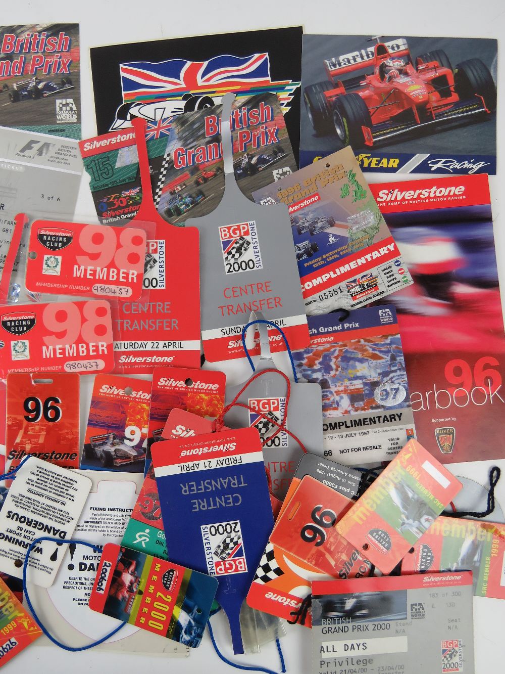 A quantity of assorted British Grand Prix and motor racing meet lanyards, year books, and tickets. - Image 3 of 3