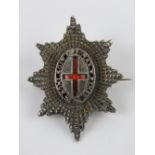 A HM silver Coldstream Guards Regimental sweetheart brooch, hallmarked Birmingham 1920.