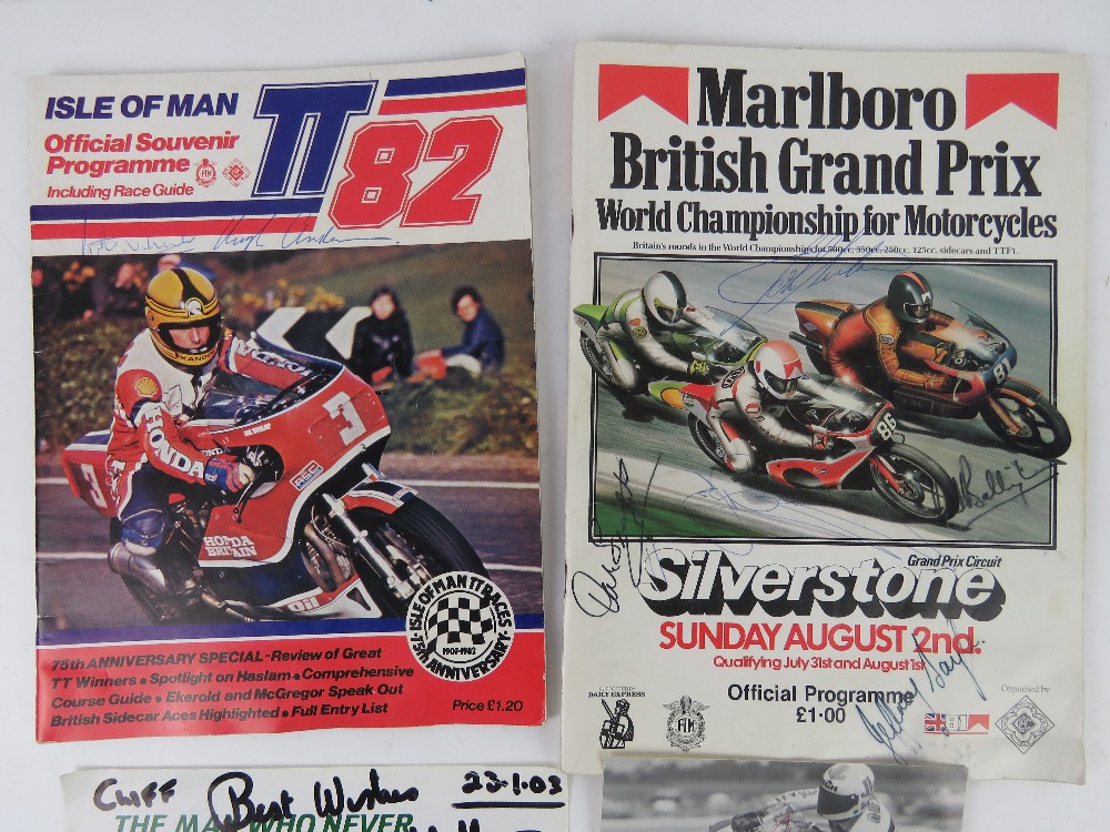 A signed British Grand Prix World Championship for Motorcycles programme together with a Isle of - Image 2 of 3