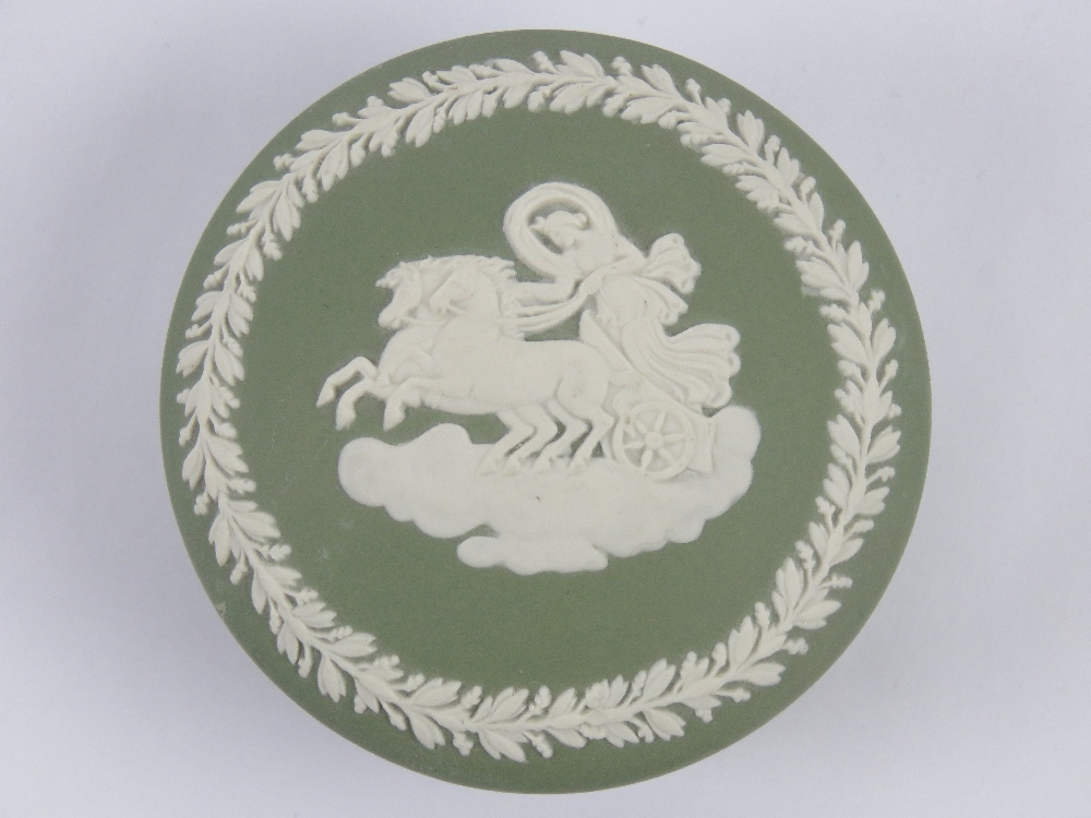 A HM silver and Wedgwood blue Jasperware - Image 6 of 7