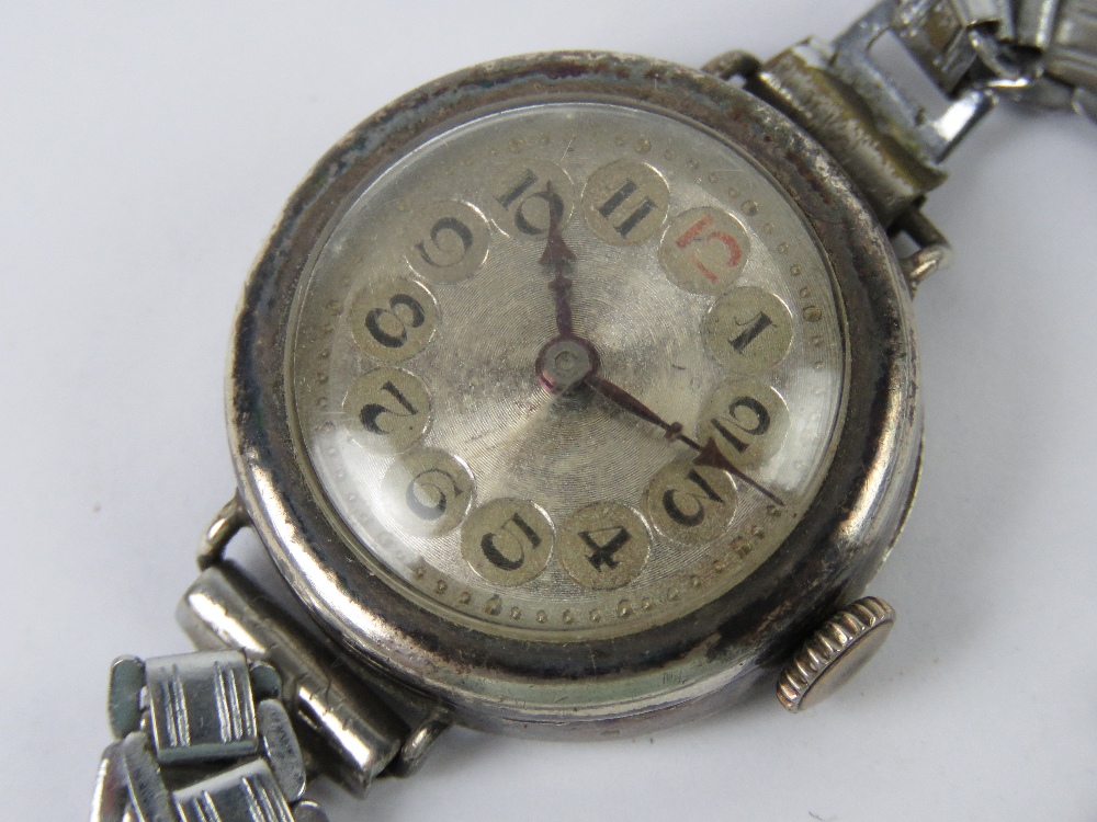 An HM silver ladies manual wristwatch, h - Image 2 of 4