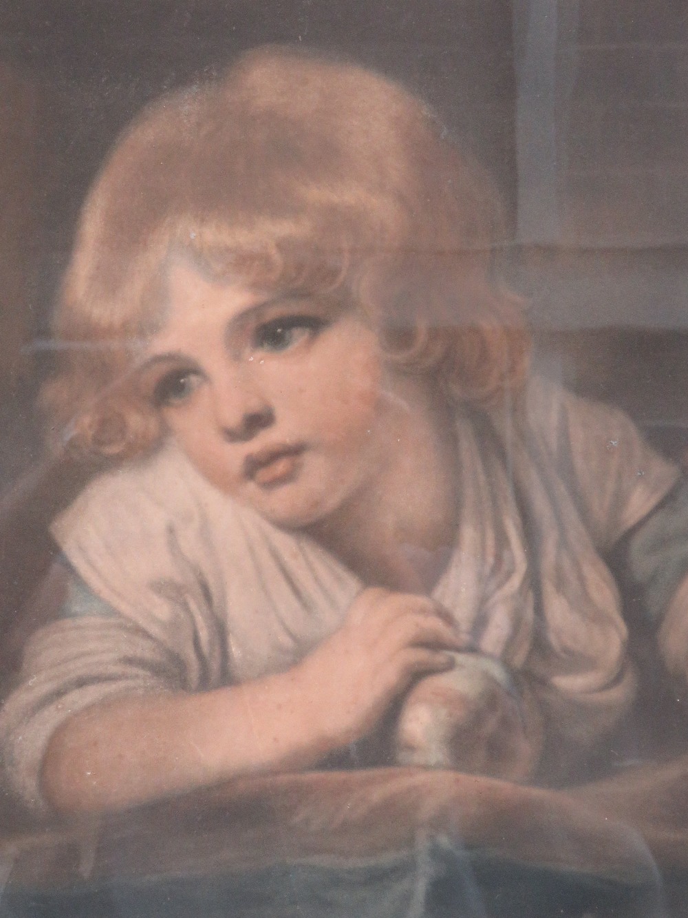 Print; study of a Georgian child of ange - Image 2 of 2