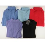 A quantity of 100% Merino wool jumpers, all size XS, approx size 8-10UK,