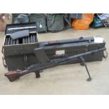 A rare Italian Breda Bren gun set having all matching numbers; a deactivated Italian Breda Bren .