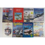 A quantity of assorted military themed books inc: 'Mantrapping', 'The Fighting Me 109',