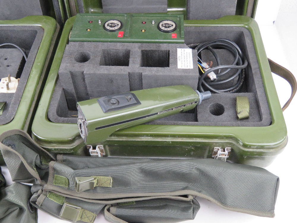 Two British Military PD4-M detector kits in transit cases with accessories. - Image 2 of 5