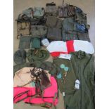 A quantity of assorted militaria, RPG pouches, PPS 43 magazine pouch, ZB26 magazine pouch,