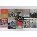 A quantity of WWII themed books inc; 'The Royal Marines', 'Artic War', 'Ark Royal' etc,