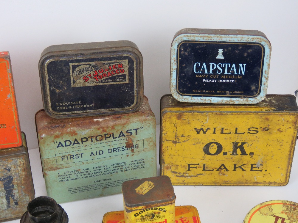 A quantity of circa WWII and later tins inc Odgens St Julian Tobacco, Horlicks tablets, - Image 6 of 9