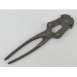 A pair of WWII British Military wire cutters having broad arrow upon and marked Washe & James