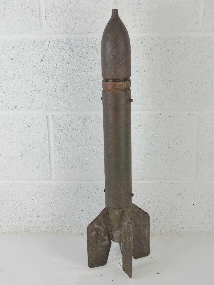 An inert WWII Russian Katyusha M13 rocket.