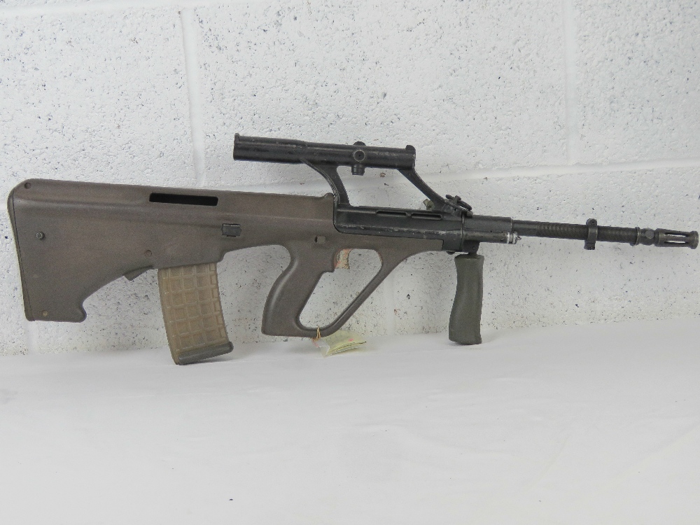 A deactivated Steyr AUG 5.