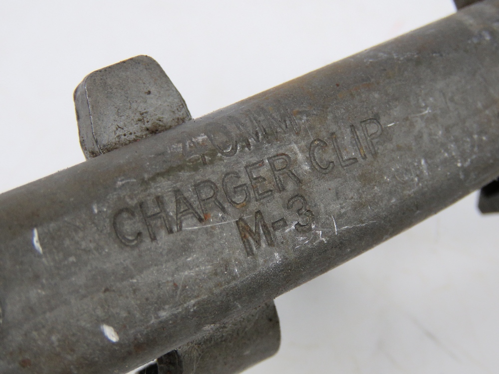 Two WWII 40mm charger clips, dated 1942. - Image 4 of 5