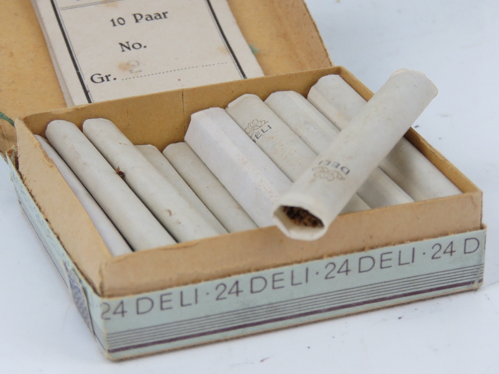 A WWII German Deli cigarettes in box, together with hymn book. - Image 2 of 5