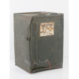A WWII food drop canister 'vitaminised eating chocolate type EFv,