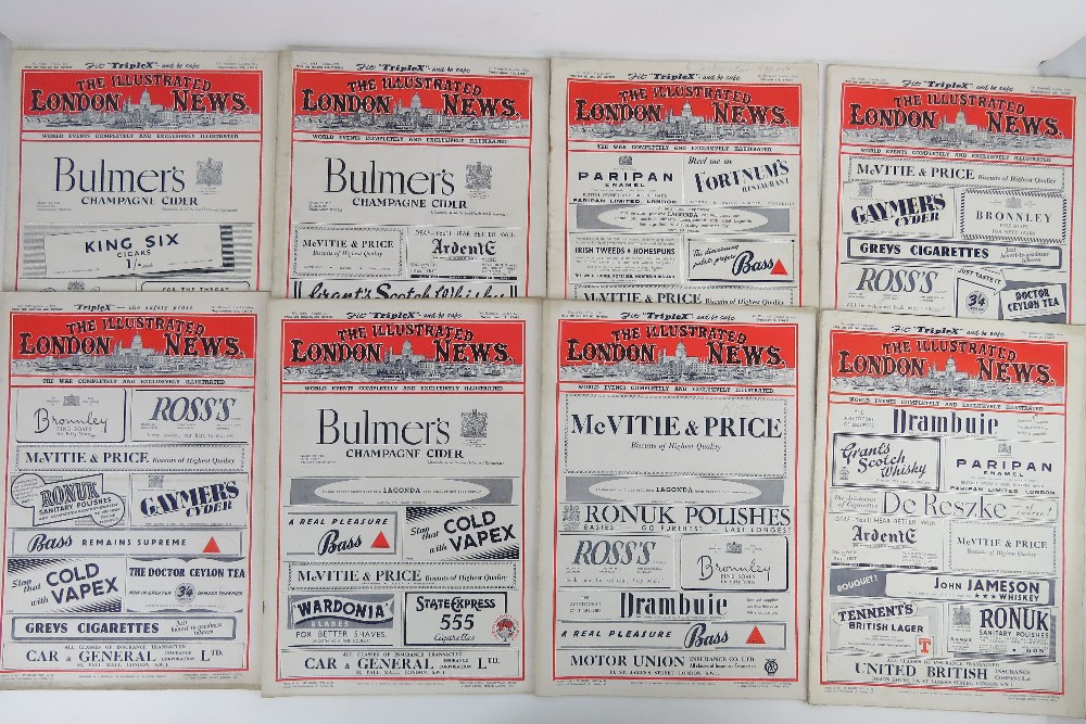 Ten editions of The Illustrated London News, c1944 to 1945.