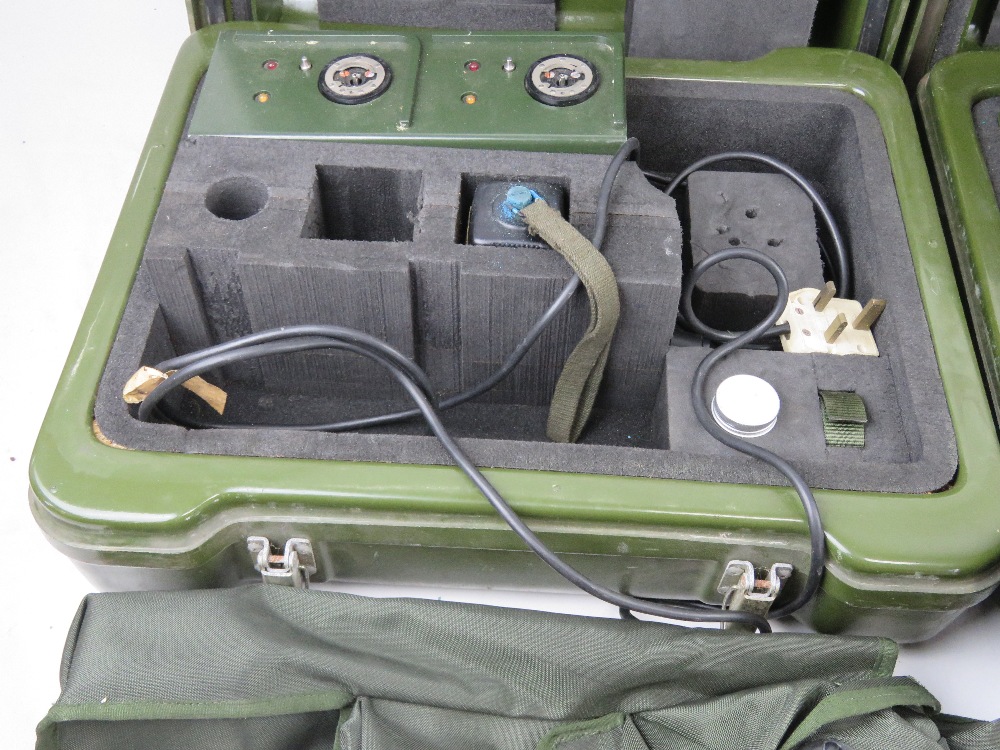 Two British Military PD4-M detector kits in transit cases with accessories. - Image 3 of 5