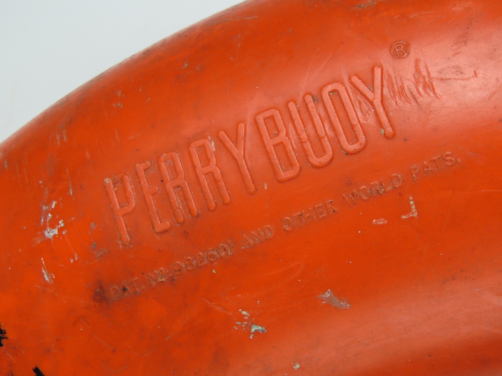 A HMS Marlborough life preserver ring having mounting hooks attached. - Image 2 of 6