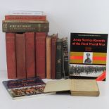 A quantity of assorted military themed books inc; 'Army Service Records of the First World War',