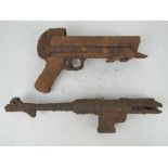 An MP40 in relic condition. Battlefield relic found in the Kurland Pocket (Latvia). In two sections.