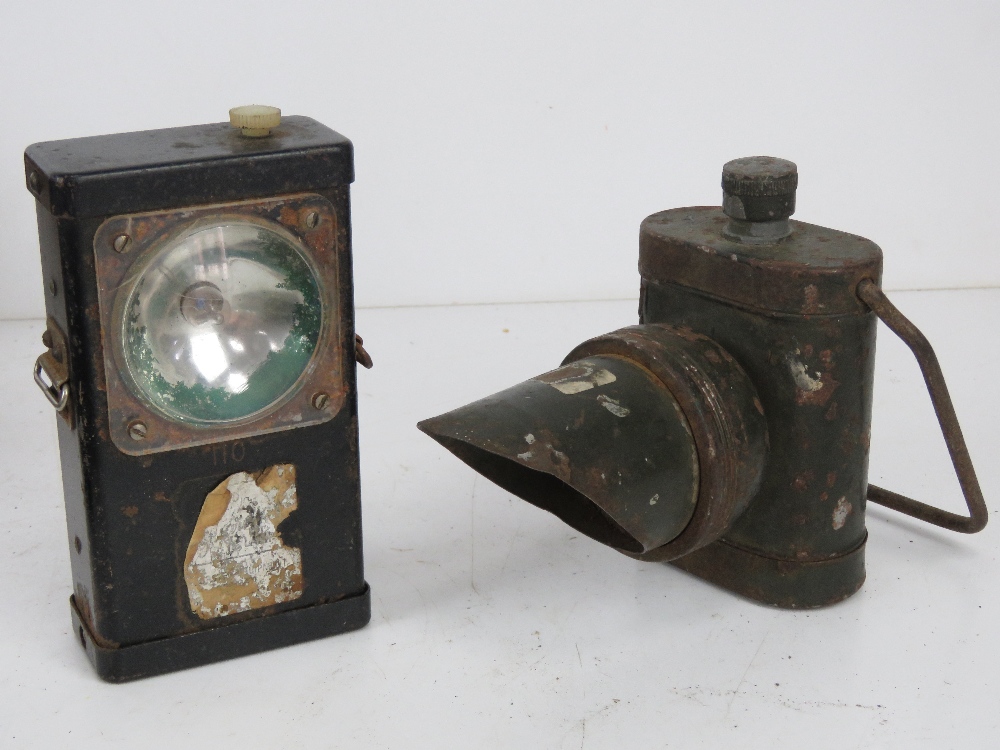 A large quantity of assorted lamps and torches inc bike lamps, Air Ministry signal lamp, - Image 16 of 19