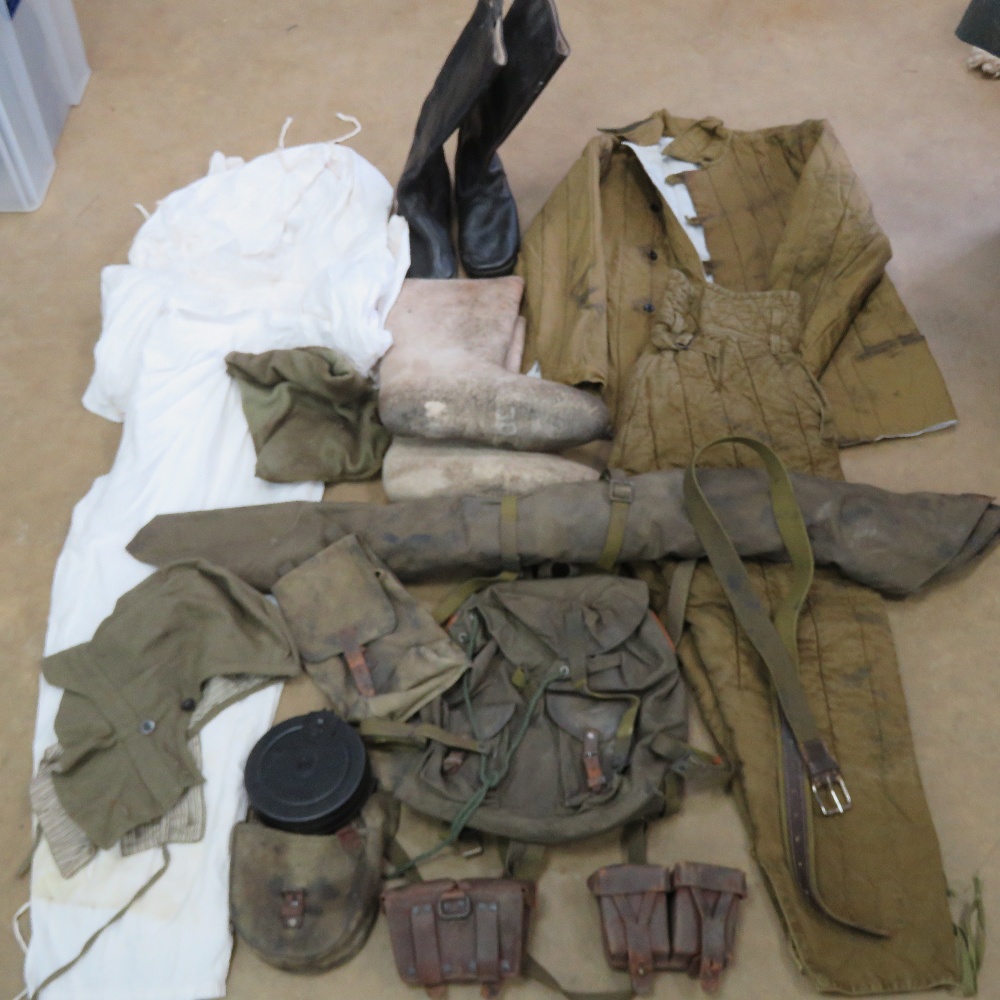 A near complete WWII Russian uniform including rare white, - Image 7 of 8