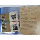 A quantity of 20thC ephemera inc post war ration books, postcards, identity cards, souvenir books,