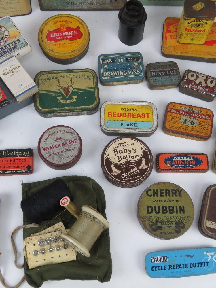 A quantity of circa WWII and later tins inc Odgens St Julian Tobacco, Horlicks tablets, - Image 4 of 9