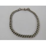 A HM silver graduated Albert chain having clasp upon, hallmarked throughout and weighing 13.2g.