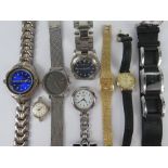 A quantity of assorted contemporary and vintage watches including; ladies Rotary, ladies Sekonda,