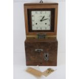 A National Time Recorder Company clocking-in machine,