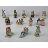 A quantity of Beswick Beatrix Potter figurines having brown backstamps; Timmy Willie,