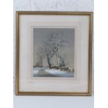 Peter Newcombe, watercolour entitled 'Winter Ash', signed lower right and dated 1986, framed,