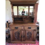 An Edwardian mirror top chiffonier.