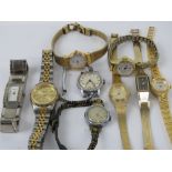 A quantity of assorted ladies wristwatches including; Timex, Citizen , Accurist, Transglobe, etc.