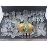 A quantity of assorted glassware includi