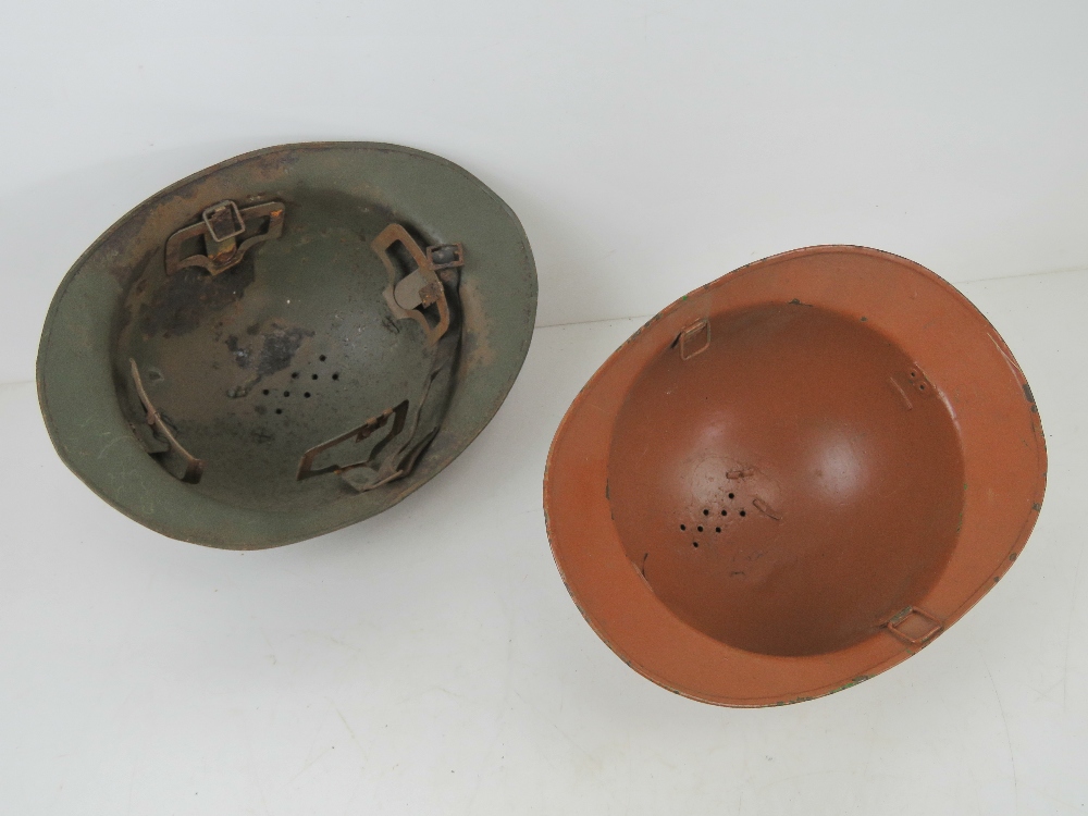 Four WWI/WWII French helmets. - Image 2 of 3