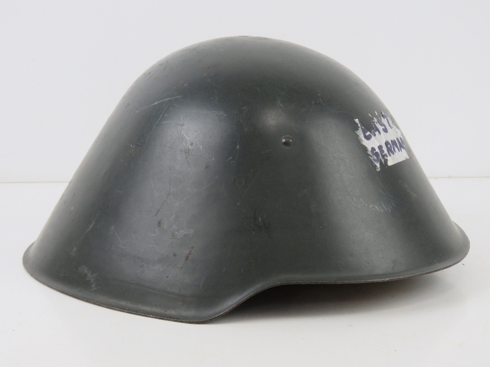 A late 20thC East German helmet marked w