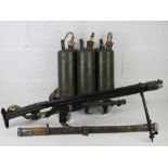 A deactivated LPO-50 flame thrower havin