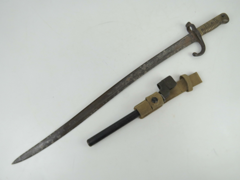 A French 1871 Pattern bayonet, having 57