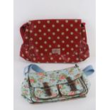 A Cath Kidson red polka dot bag, togethe