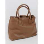 A brown leather ladies handbag by Hotter