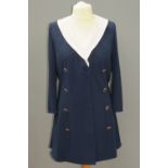 Frank Usher navy blue jacket style dress