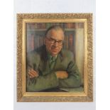 GHB (George) Holland (1901-1987), oil on canvas, half length portrait of the Composer William