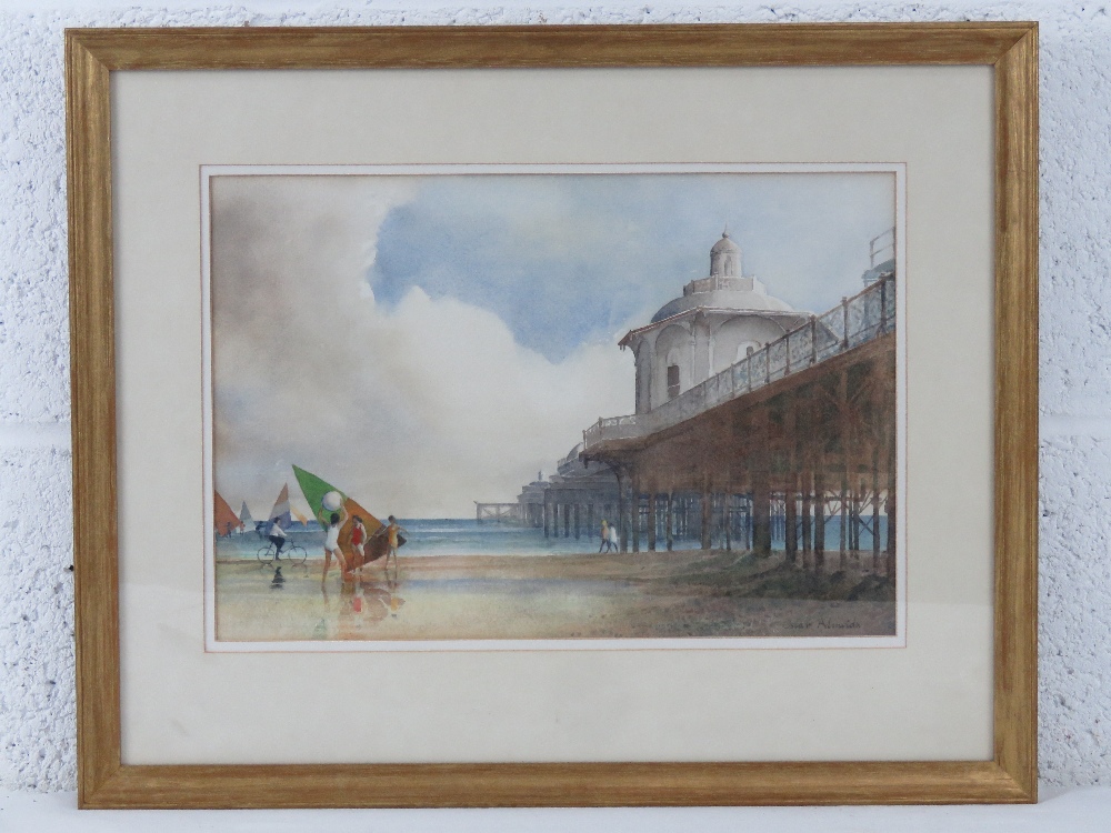 Oscar Almeida, watercolour entitled 'Dream of Brighton' c1985, depicting the underside of Brighton